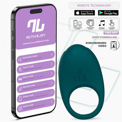 INTOYOU APP SERIES - RINGO ANILLO VIBRADOR CON APP UNIBODY VERDE