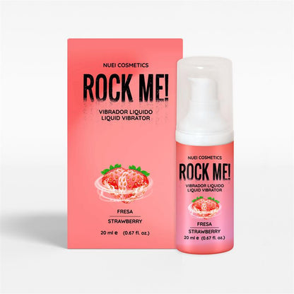 NUEI COSMETICS - ROCK ME! VIBRADOR LÍQUIDO FRESA 20 ML