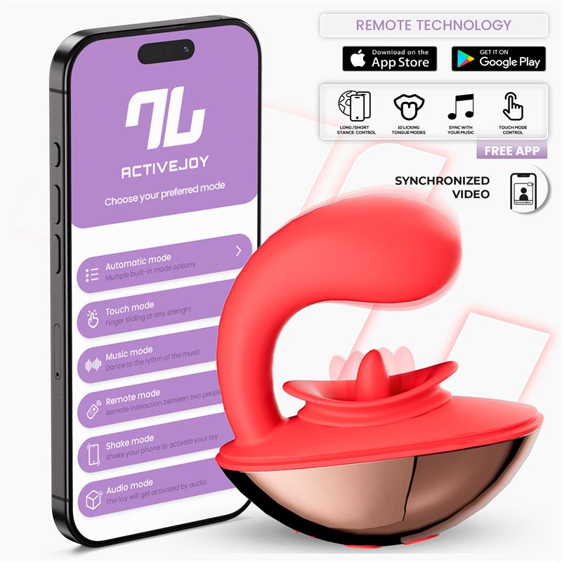INTOYOU APP SERIES - RONDY ESTIMULADOR CON VIBRACIÓN Y LENGUA CON APP