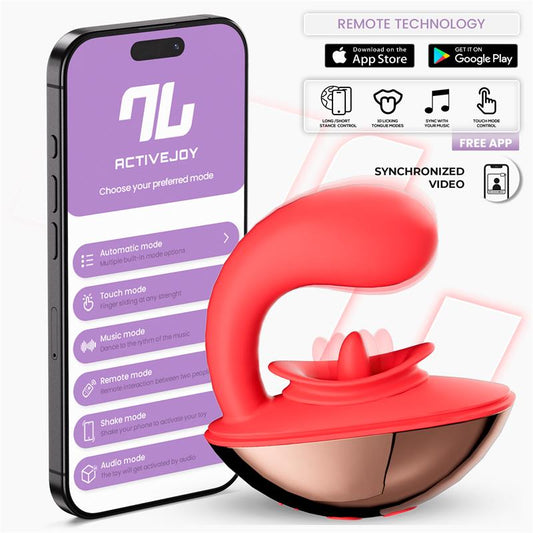 INTOYOU APP SERIES - RONDY ESTIMULADOR CON VIBRACIÓN Y LENGUA CON APP