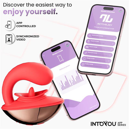 INTOYOU APP SERIES - RONDY ESTIMULADOR CON VIBRACIÓN Y LENGUA CON APP