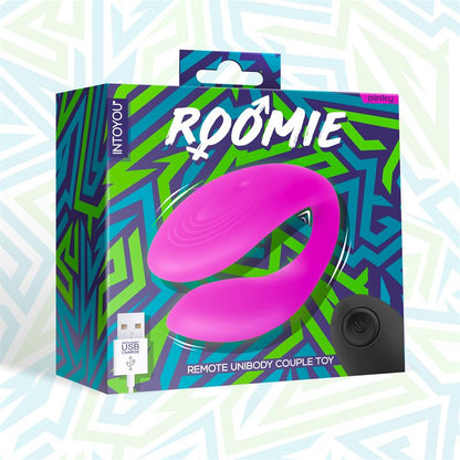 INTOYOU - ROOMIE VIBRADOR PARA PAREJAS SILICONA LÍQUIDA UNIBODY CONTROL REMOTO USB