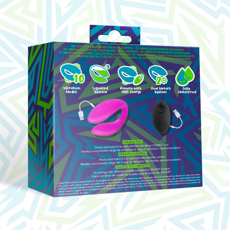 INTOYOU - ROOMIE VIBRADOR PARA PAREJAS SILICONA LÍQUIDA UNIBODY CONTROL REMOTO USB