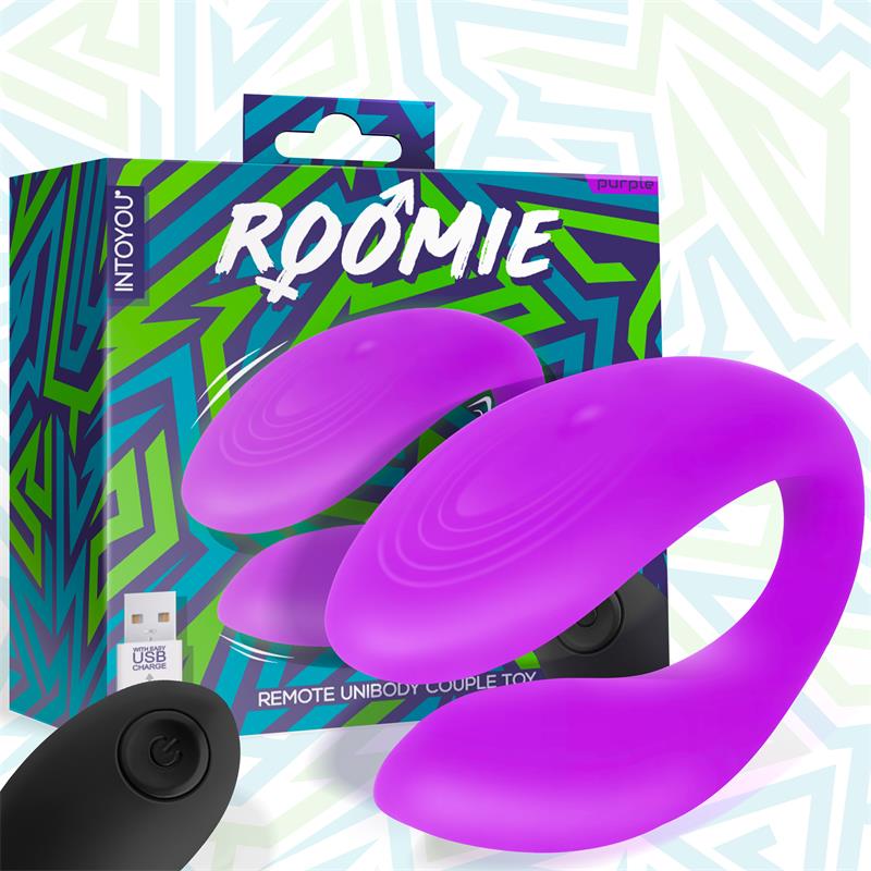 INTOYOU - ROOMIE VIBRADOR PARA PAREJAS SILICONA LÍQUIDA UNIBODY CONTROL REMOTO USB