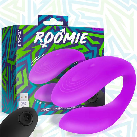 INTOYOU - ROOMIE VIBRADOR PARA PAREJAS SILICONA LÍQUIDA UNIBODY CONTROL REMOTO USB
