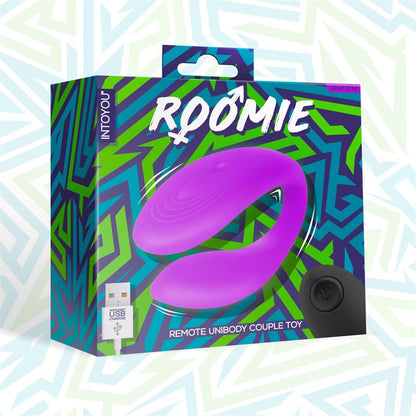 INTOYOU - ROOMIE VIBRADOR PARA PAREJAS SILICONA LÍQUIDA UNIBODY CONTROL REMOTO USB