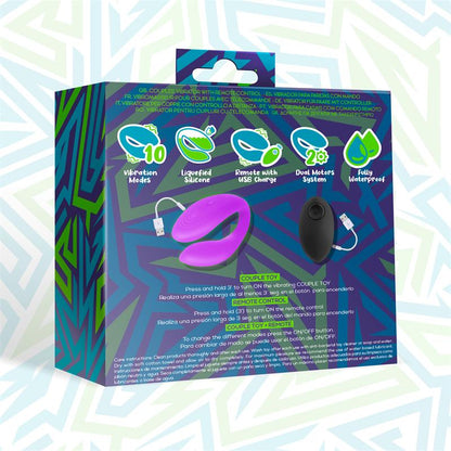 INTOYOU - ROOMIE VIBRADOR PARA PAREJAS SILICONA LÍQUIDA UNIBODY CONTROL REMOTO USB