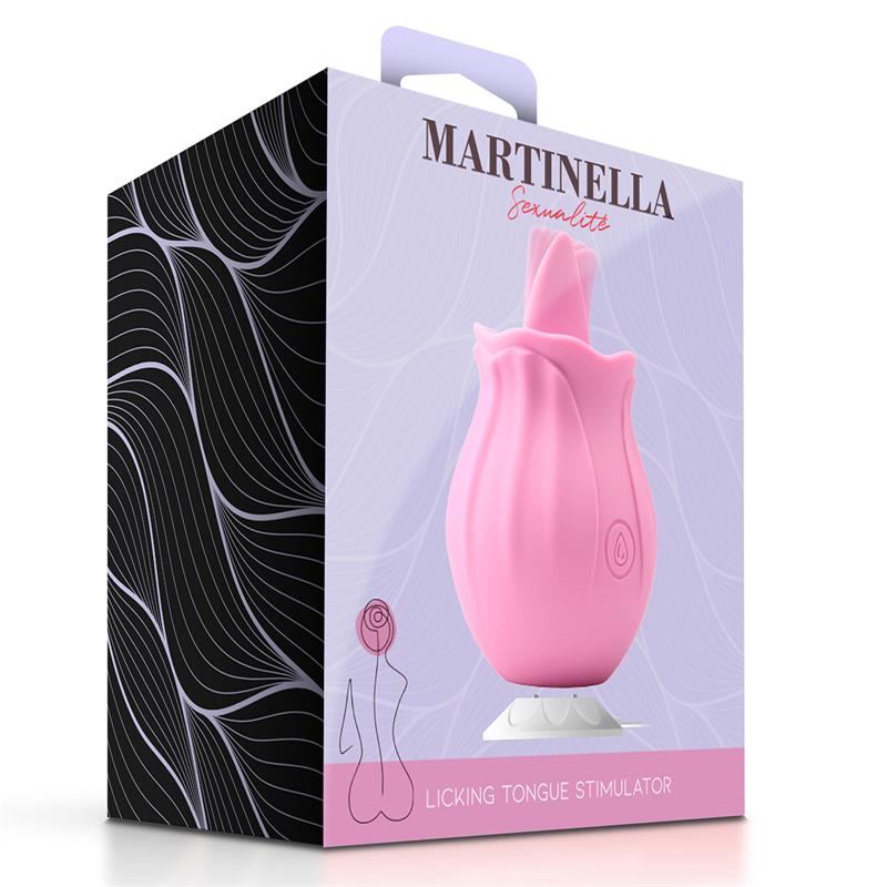 MARTINELLA - ROSA CON LENGUA ESTIMULADORA USB