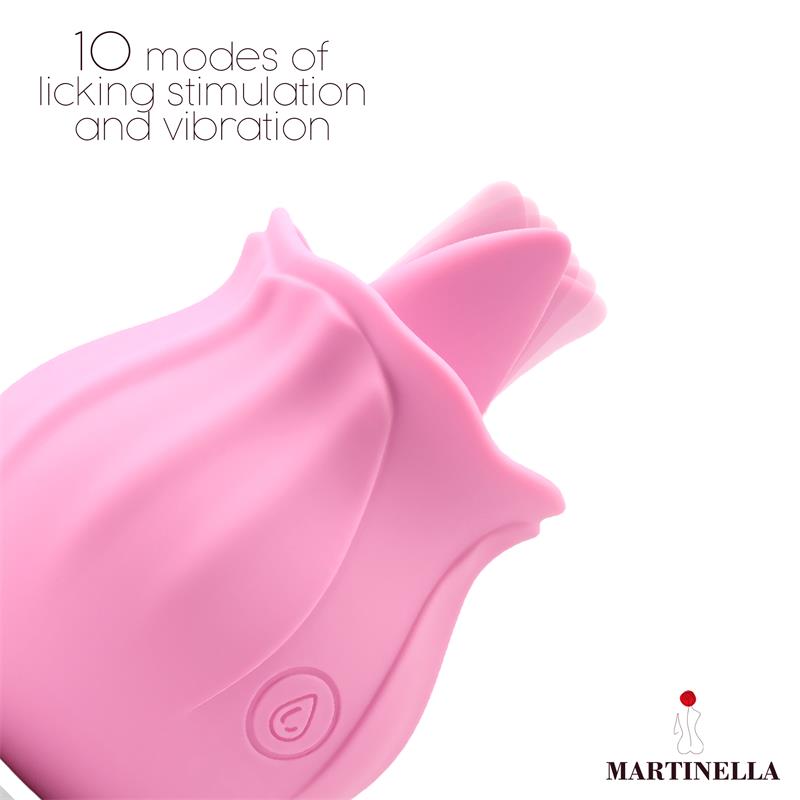 MARTINELLA - ROSA CON LENGUA ESTIMULADORA USB