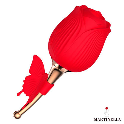 MARTINELLA - ROSA CON SUCCIÓN Y MARIPOSA CON VIBRACIÓN