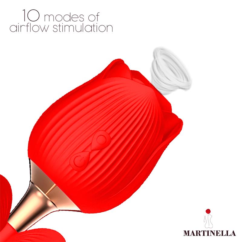 MARTINELLA - ROSA CON SUCCIÓN Y MARIPOSA CON VIBRACIÓN