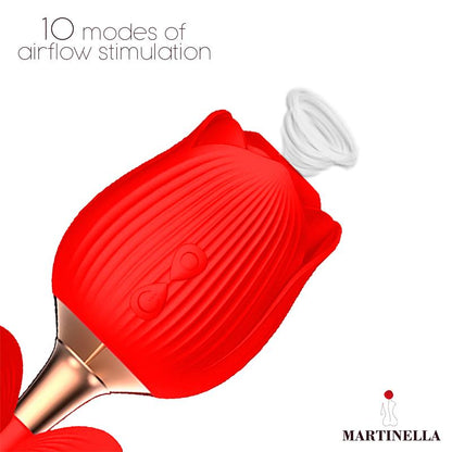 MARTINELLA - ROSA CON SUCCIÓN Y MARIPOSA CON VIBRACIÓN