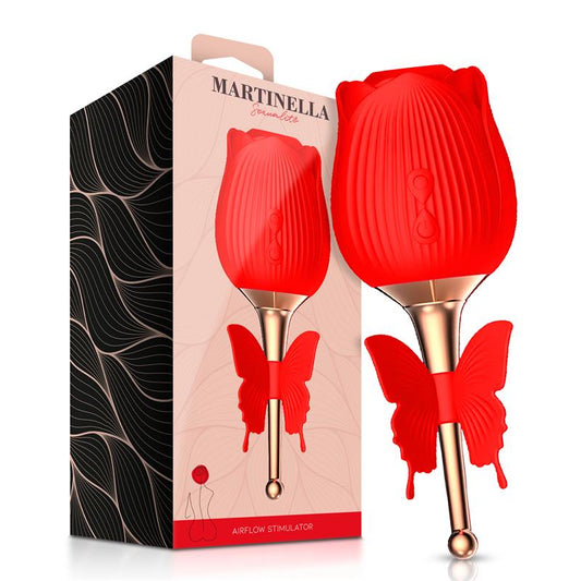 MARTINELLA - ROSA CON SUCCIÓN Y MARIPOSA CON VIBRACIÓN