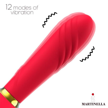 MARTINELLA - ROSA CON SUCCION Y VIBRADOR 2 EN 1