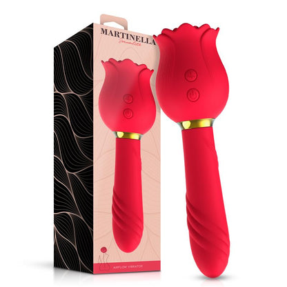 MARTINELLA - ROSA CON SUCCION Y VIBRADOR 2 EN 1