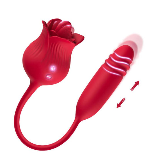 URBAN SKY - ROSA VIBRADORA CON LICKING Y THRUSTING USB