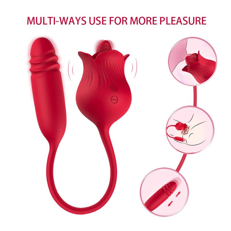 URBAN SKY - ROSA VIBRADORA CON LICKING Y THRUSTING USB