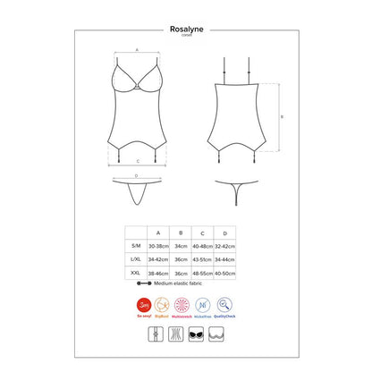 OBSESSIVE - ROSALYNE CORSET Y TANGA