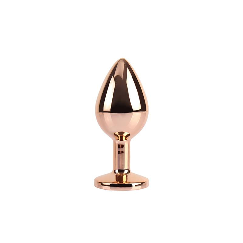 CHISA - ROSE GOLD GEM PLUG ANAL CON JOYA EN LA BASE TALLA M