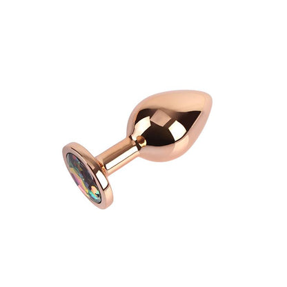 CHISA - ROSE GOLD GEM PLUG ANAL CON JOYA EN LA BASE TALLA M