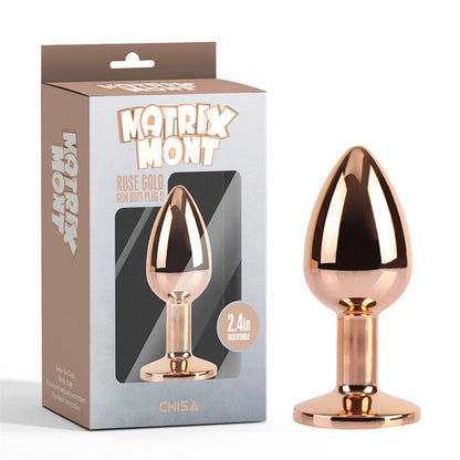 CHISA - ROSE GOLD GEM PLUG ANAL CON JOYA EN LA BASE TALLA S