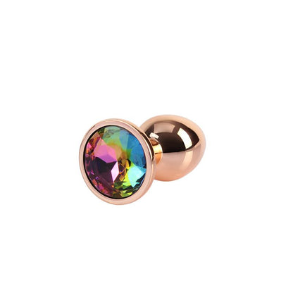 CHISA - ROSE GOLD GEM PLUG ANAL CON JOYA EN LA BASE TALLA S