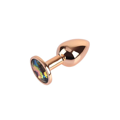 CHISA - ROSE GOLD GEM PLUG ANAL CON JOYA EN LA BASE TALLA S