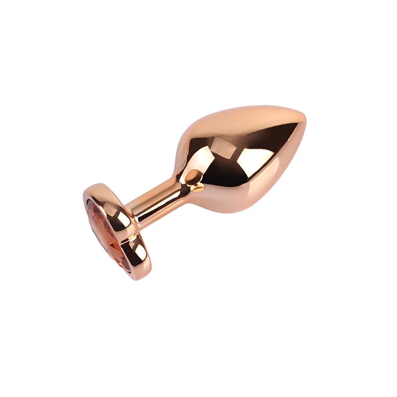 CHISA - ROSE GOLD HEART PLUG ANAL JOYA CORAZÓN EN EL BASE TALLA M