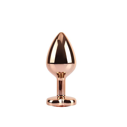 CHISA - ROSE GOLD HEART PLUG ANAL JOYA CORAZÓN EN EL BASE TALLA M