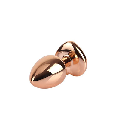 CHISA - ROSE GOLD HEART PLUG ANAL JOYA CORAZON EN LA BASE TALLA S