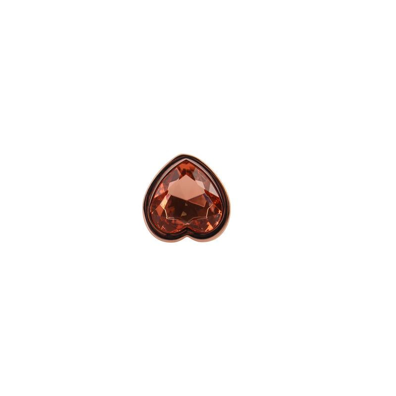 CHISA - ROSE GOLD HEART PLUG ANAL JOYA CORAZON EN LA BASE TALLA S