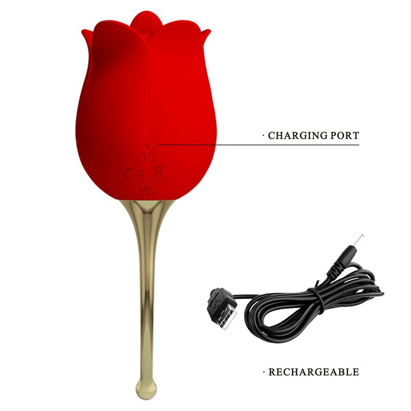 PRETTYLOVE - ROSE LOVER ESTIMULADOR CON VIBRACIÓN Y LICKING