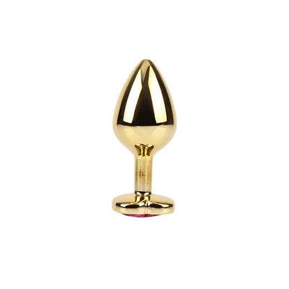 CHISA - ROSY HEART PLUG ANAL DORADO CON JOYA TALLA M