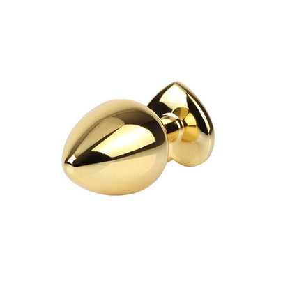 CHISA - ROSY HEART PLUG ANAL DORADO CON JOYA TALLA M