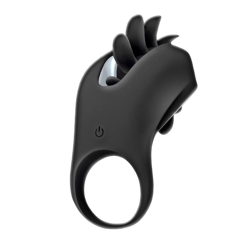 ACTION - ROWER ANILLO VIBRADOR CON LENGUA ROTADORA