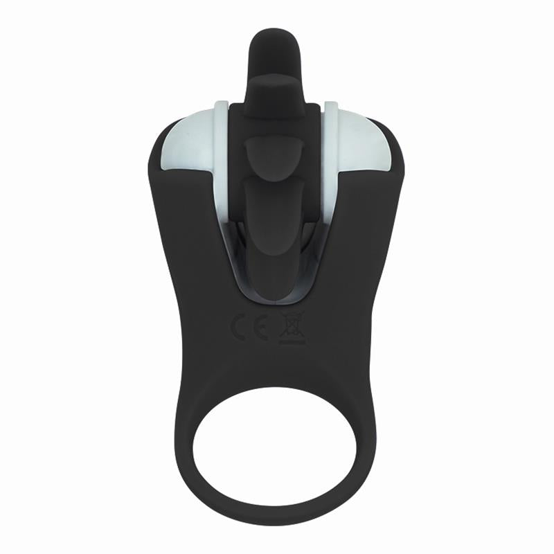 ACTION - ROWER ANILLO VIBRADOR CON LENGUA ROTADORA