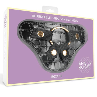 DILDOX BY ENGILY ROSS - ROXANE ARNÉS UNIVERSAL AJUSTABLE 3 ANILLO DE SILICONA NEGRO