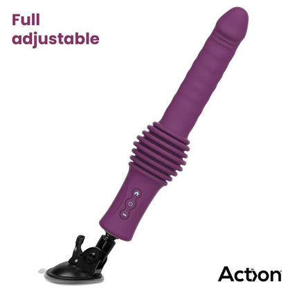 ACTION - ROXER SEX MACHINE CON VIBRACIÓN, THRUSTING, EFECTO CALOR Y CONTROL REMOTO