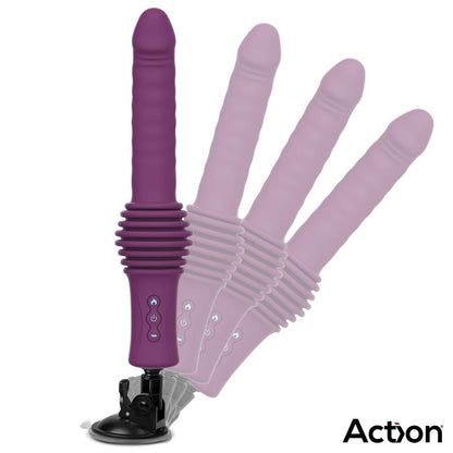 ACTION - ROXER SEX MACHINE CON VIBRACIÓN, THRUSTING, EFECTO CALOR Y CONTROL REMOTO