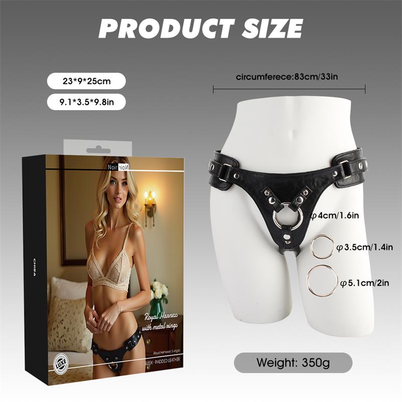 CHISA - ROYAL HARNESS ARNÉS CON 3 AROS INTERCAMBIABLES