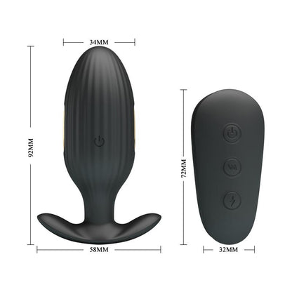 PRETTYLOVE - ROYAL PLEASURE PLUG ANAL CON ELECTRO ESTIMULACIÓN USB