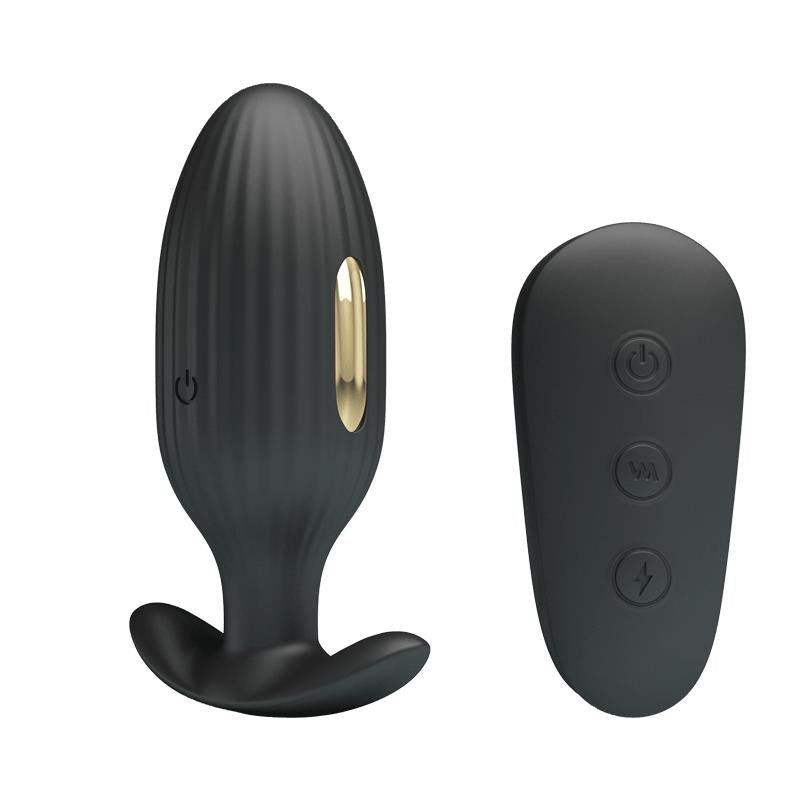 PRETTYLOVE - ROYAL PLEASURE PLUG ANAL CON ELECTRO ESTIMULACIÓN USB