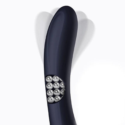 INTOYOU - ROYALSPACE VIBRADOR CON LENGUAS ESTIMULADORAS Y BOLAS INTERNAS 360º AZUL