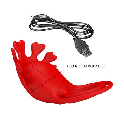 PRETTYLOVE - RUBEN ANILLO PARA EL PENE CON VIBRACIÓN USB