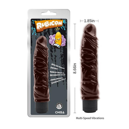 CHISA - RUDE VIBRATING HIM VIBRADOR 8.7 - 22CM MARRÓN