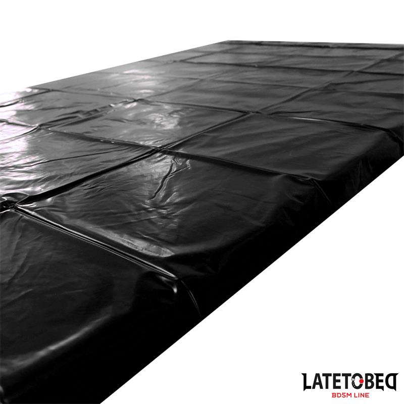 LATETOBED BDSM LINE - SÁBANA IMPERMEABLE  2.20M NEGRO