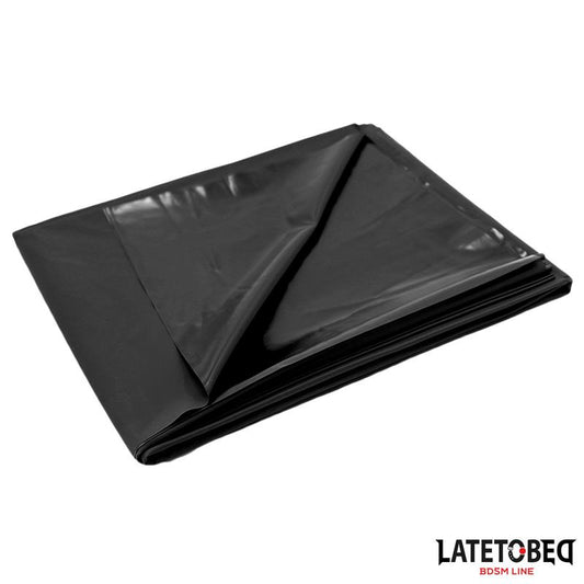 LATETOBED BDSM LINE - SÁBANA IMPERMEABLE  2.20M NEGRO