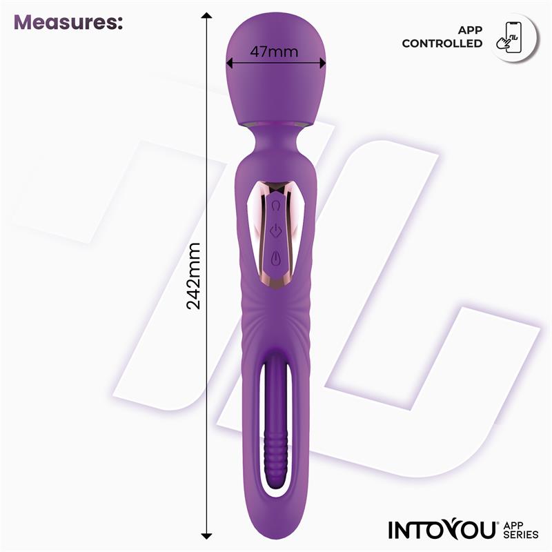 INTOYOU APP SERIES - SALMA MASAJEADOR CON FLIPPING TONGUE Y VIBRACIÓN CON APP