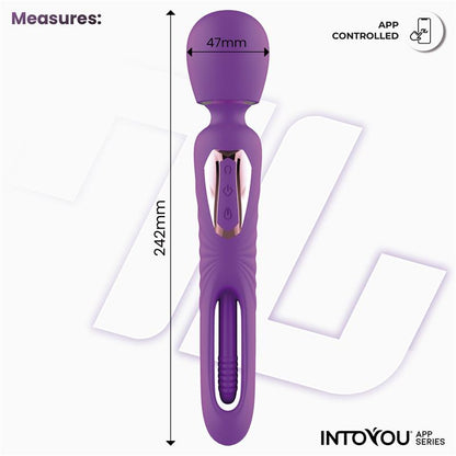 INTOYOU APP SERIES - SALMA MASAJEADOR CON FLIPPING TONGUE Y VIBRACIÓN CON APP
