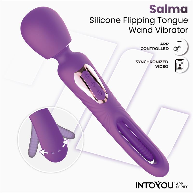 INTOYOU APP SERIES - SALMA MASAJEADOR CON FLIPPING TONGUE Y VIBRACIÓN CON APP